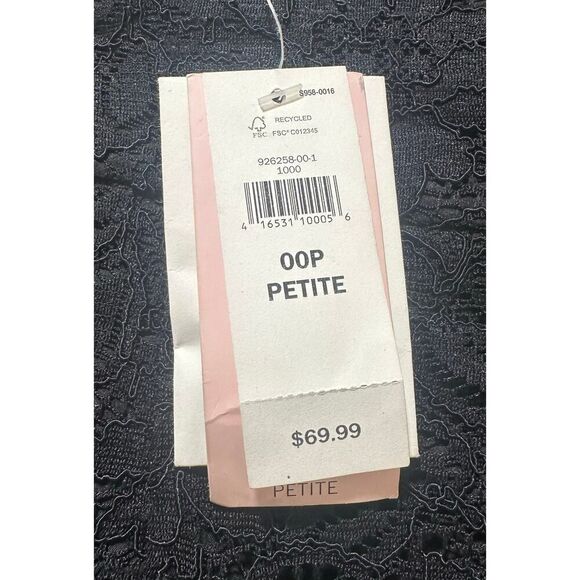 Banana Republic Black Lace Crochet Mini Pencil Skirt Size 00P Petite Whimsigoth - Picture 9 of 16